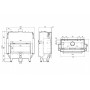 Каминная топка DEFRO HOME RIVA LA G SHORT, 1112/483 мм, с водяным контуром, гильотина