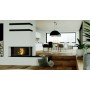Каминная топка  DEFRO HOME RIVA ME BL G SHORT, 923/478/500 мм, угловое стекло слева, с водяным контуром, гильотина