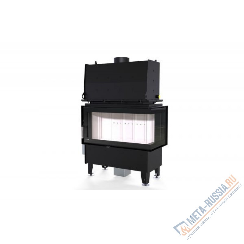 Каминная топка  DEFRO HOME RIVA ME BP SHORT, 907/465/482 мм, угловое стекло справа, с водяным контуром