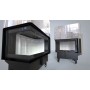 Каминная топка DEFRO HOME RIVA SM BL G SHORT, 756/478/500 мм, угловое стекло слева, с водяным контуром, гильотина