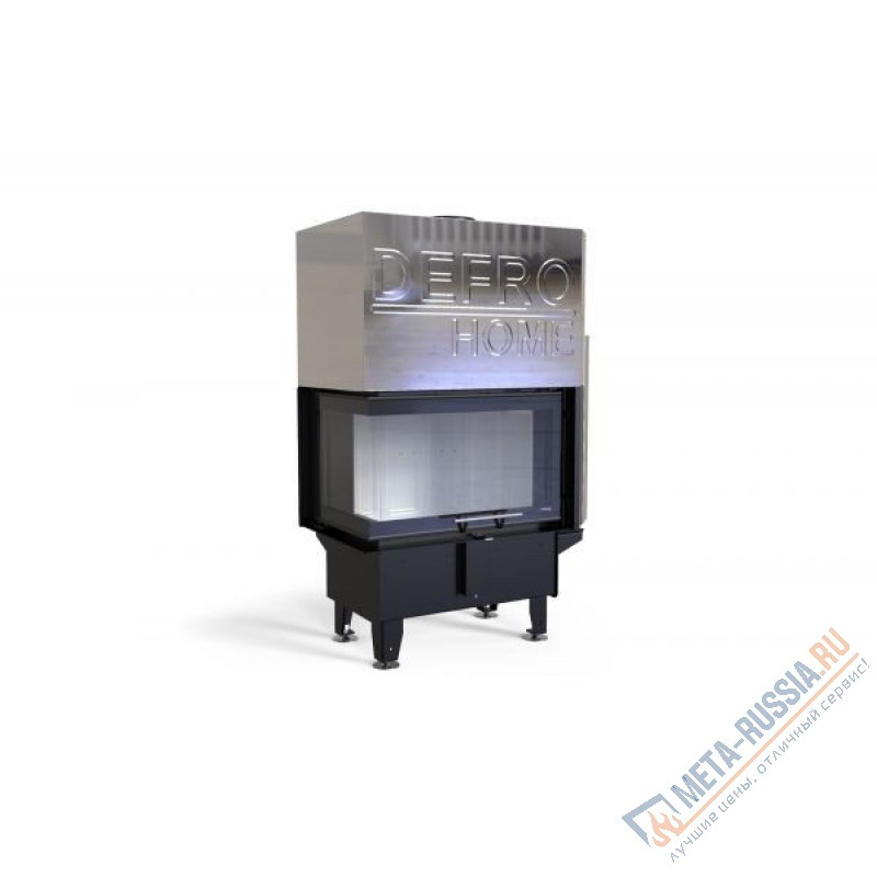 Каминная топка  DEFRO HOME RIVA SM BL G SHORT, 756/478/500 мм, угловое стекло слева, с водяным контуром, гильотина