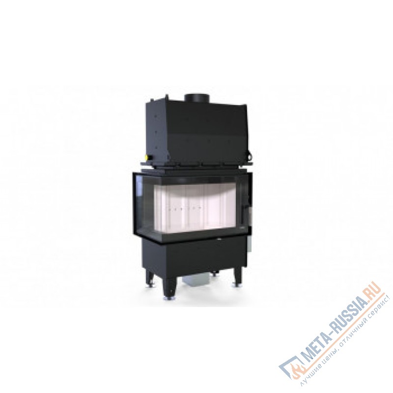 Каминная топка DEFRO HOME RIVA SM BL SHORT, 737/465/482 мм, угловое стекло слева, с водяным контуром