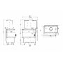 Каминная топка DEFRO HOME RIVA SM BP SHORT, 737/465/482 мм, угловое стекло справа, с водяным контуром