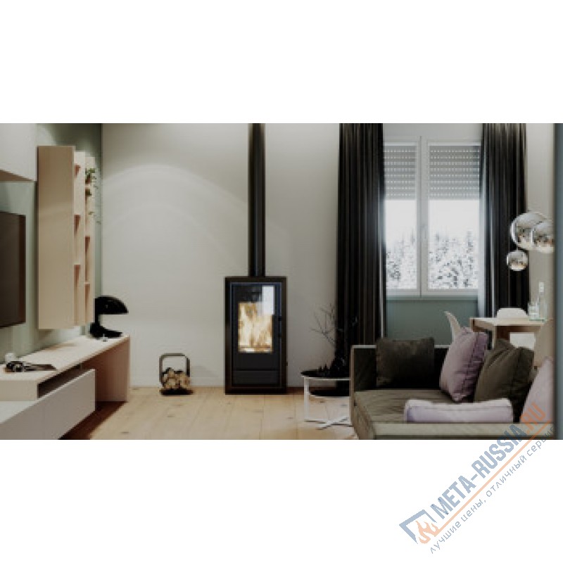 Печь-камин DEFRO HOME IGNIS, черная сталь