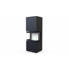 Печь-камин DEFRO HOME INTRA XSM C VER COMPACT 1, черная сталь