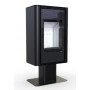 Печь-камин DEFRO HOME SOLUM TOP, черная сталь
