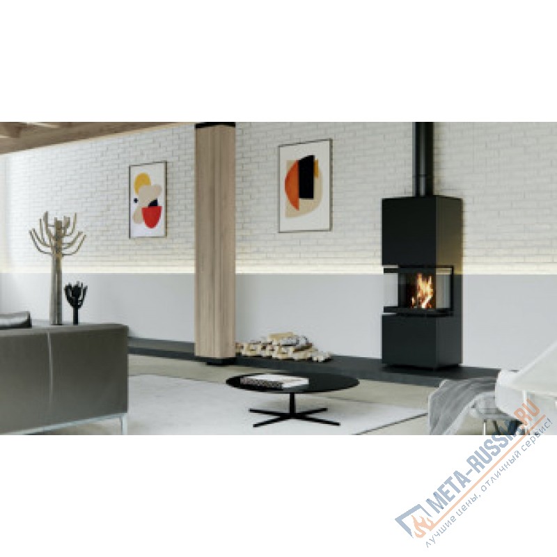 Печь-камин DEFRO HOME INTRA XSM C VER COMPACT 1, белая сталь