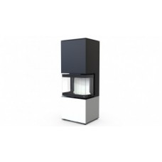Печь-камин DEFRO HOME INTRA XSM C VER COMPACT 1, белая сталь