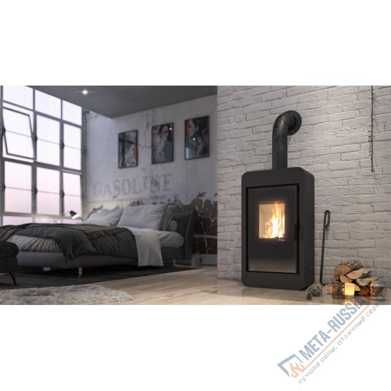 Печь-камин DEFRO HOME PICO, серая сталь