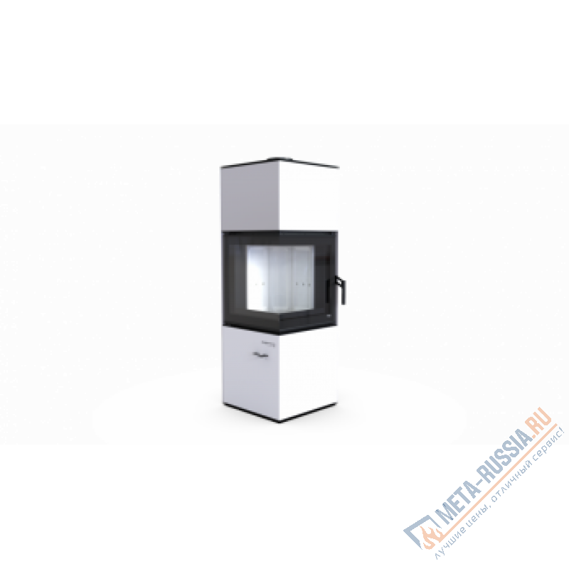 Печь-камин DEFRO HOME QUADROOM, белая сталь