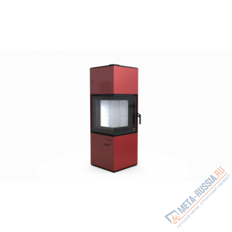 Печь-камин DEFRO HOME QUADROOM, красная сталь