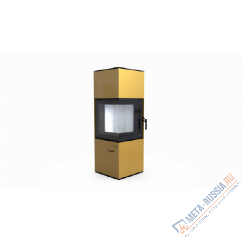 Печь-камин DEFRO HOME QUADROOM, золотая сталь