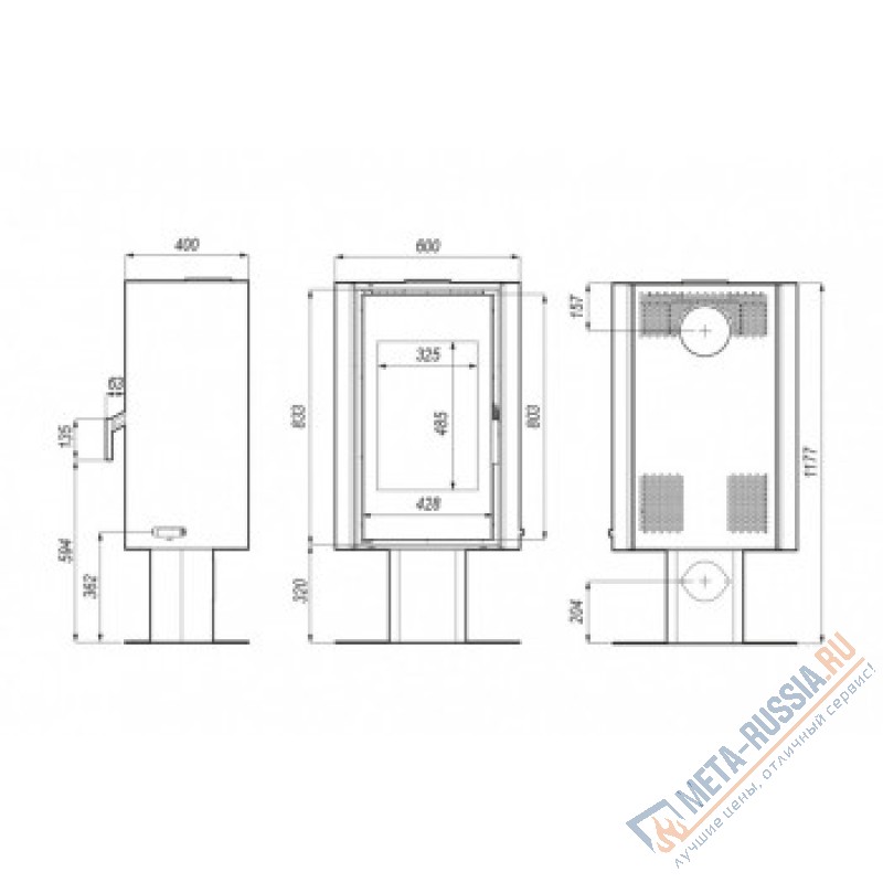 Печь-камин DEFRO HOME SOLUM TOP, белая сталь