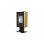 Печь-камин DEFRO HOME SOLUM TOP, золотая сталь