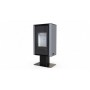 Печь-камин DEFRO HOME SOLUM TOP, серая сталь