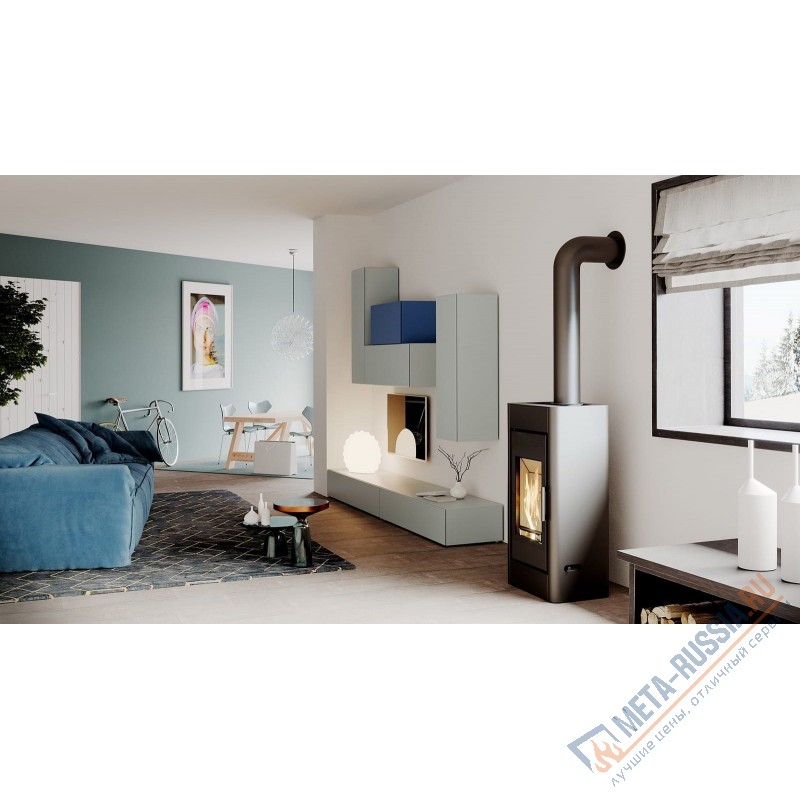 Печь-камин DEFRO HOME SOLUM, коричневая сталь