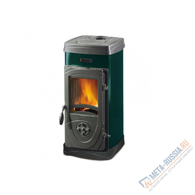 Печь-камин La Nordica Super Junior Nera (зеленый) — дровяная печь 5 кВт