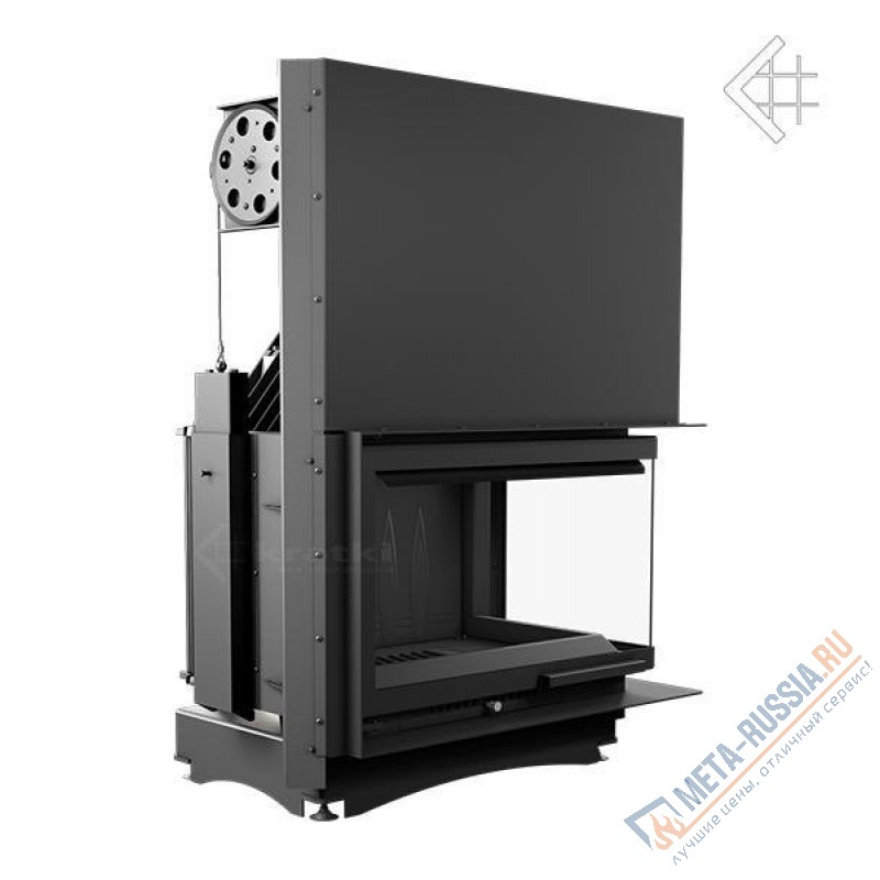 Каминная топка Kratki Oliwia/P/BS/G (угловое стекло справа, гильотина)