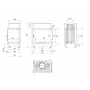 Каминная топка Kratki Maja/P/BS (угловое стекло справа)