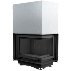 Каминная топка Kratki Maja/P/BS/G (угловое стекло справа, гильотина)