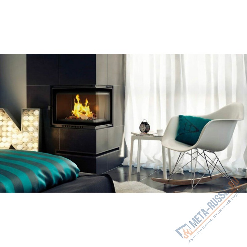 Каминная топка Kratki Zuzia/P/BS (угловое стекло справа)