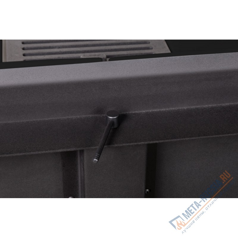 Каминная топка ЭкоКамин Дельта 1000КВ три стекла черный шамот TDN1000KB