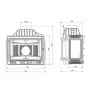 Каминная топка Kaw-Met W4L (2 стекла левое)