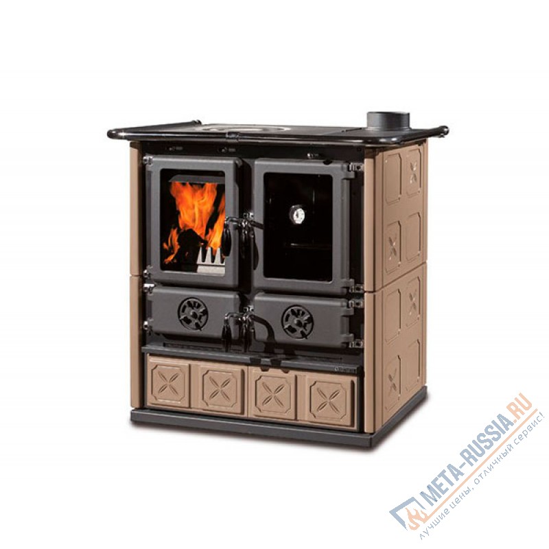 Печь-камин La Nordica Rosetta BII Maiolica Tortora (кофейный)