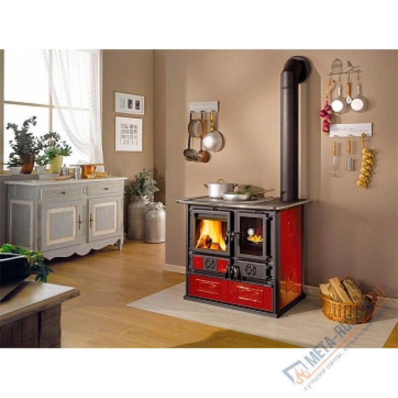 Печь-камин La Nordica Rosa Reverse Bordeaux (бордовый)