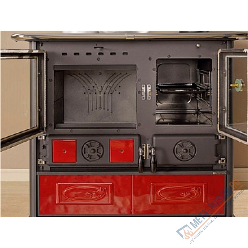 Печь-камин La Nordica Rosa Reverse Bordeaux (бордовый)