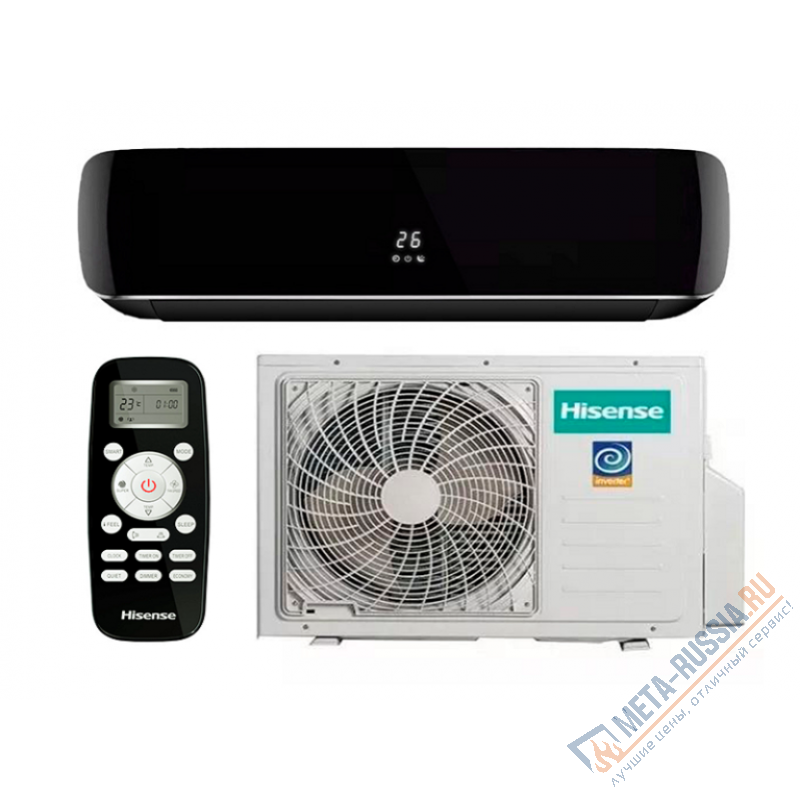 Инверторная сплит-система серии BLACK CRYSTAL DC Inverter AS-07UW4RYDTG00B (комплект)
