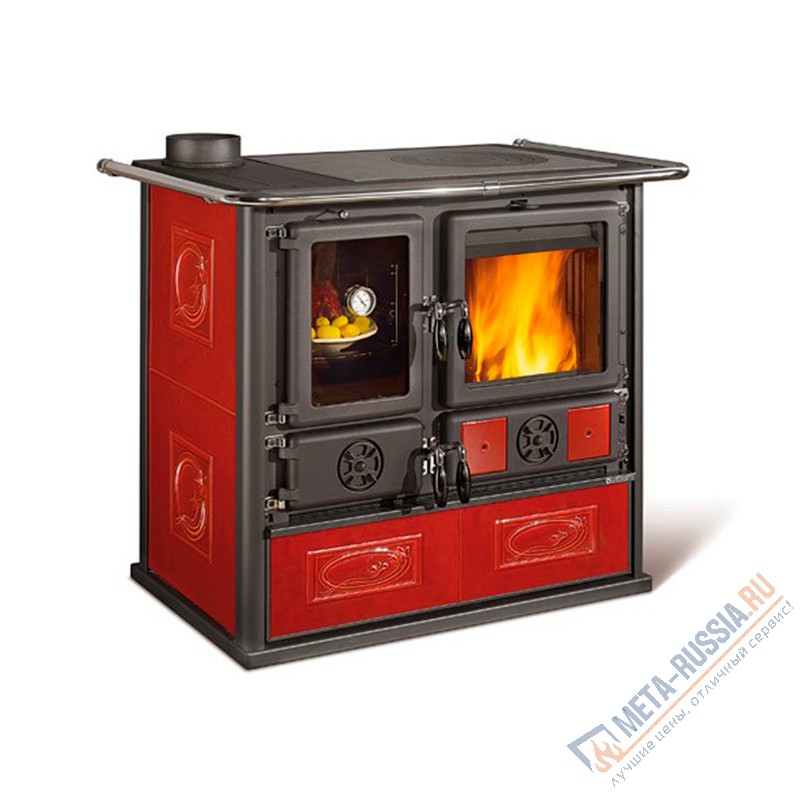 Печь-камин La Nordica Rosa Sinistra Reverse Bordeaux (бордовый)