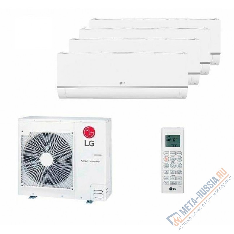 Кондиционер мульти -сплит система  LG MU5R30.U40+MJ15+2*MJ09+MJ07  Inverter