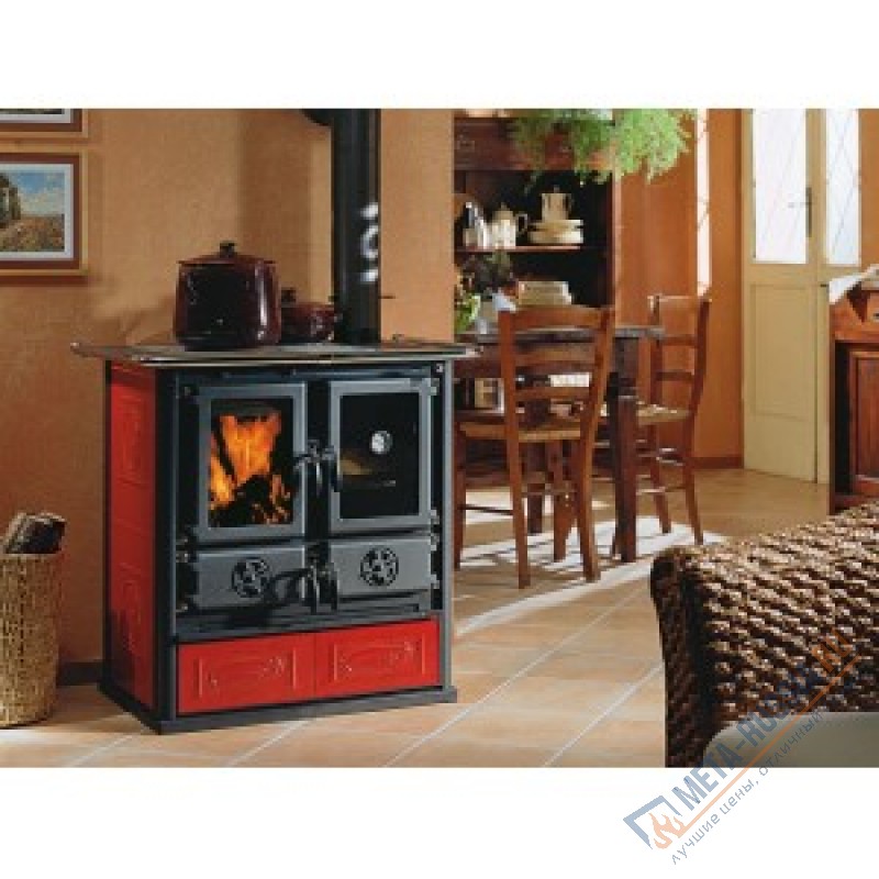 Печь-камин La Nordica Rosetta BII Liberty Bordeaux (бордовый)