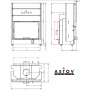 Каминная топка ASTOV ПТ 8057