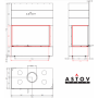 Каминная топка ASTOV П2С 12570 L
