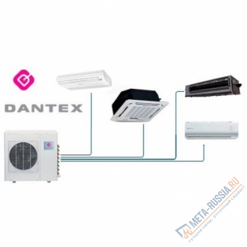 Мульти сплит-система Dantex RK-4M27HM2E-W Inverter внешний блок на 4 комнаты