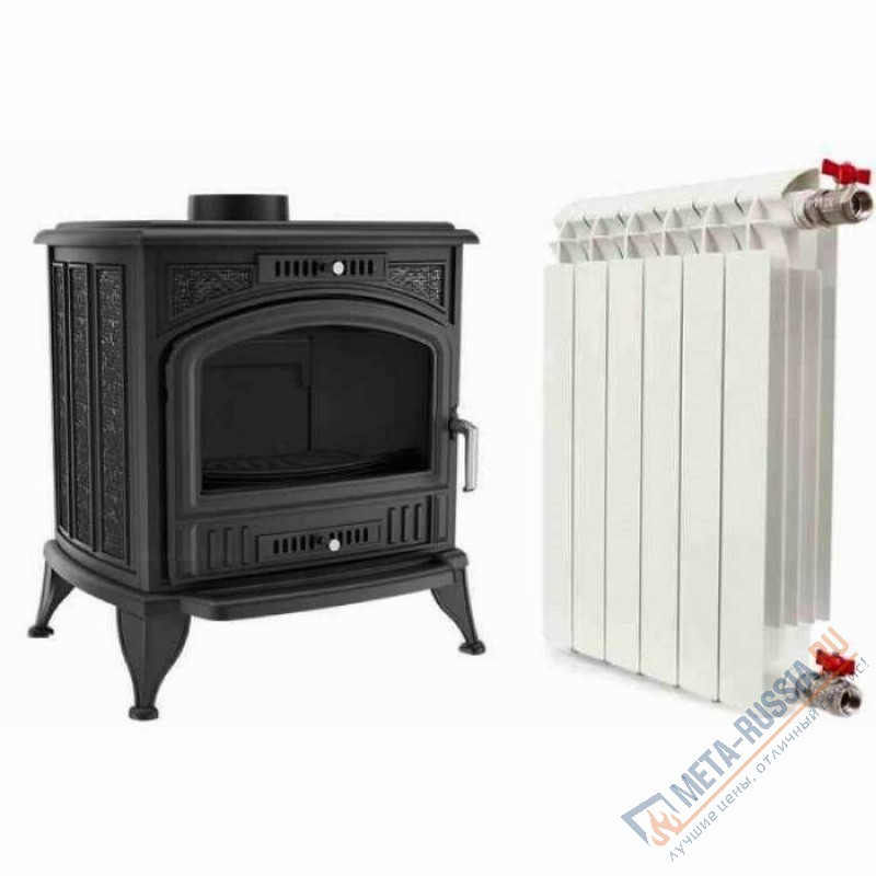 Печь-камин Kratki KOZA/K6/150/PW/W с теплообменником Печь-камин Kratki KOZA/K6/150/PW/W с теплообменником