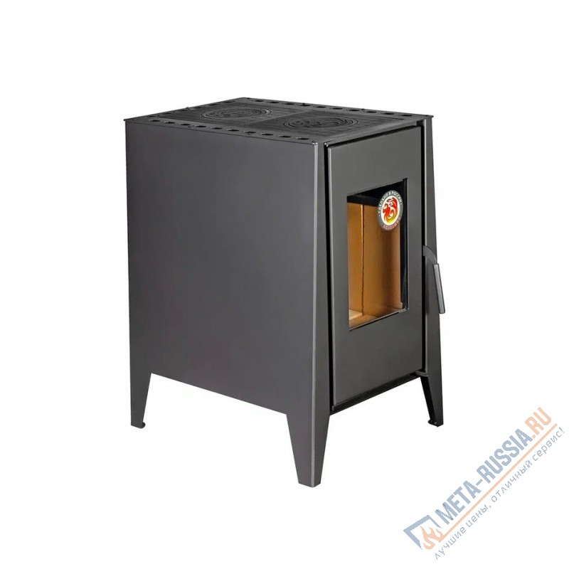 Печь-котел Экокамин Деревенька две конфорки (теплообменники опционно)