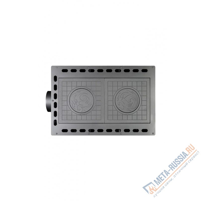 Печь-котел Экокамин Деревенька две конфорки (теплообменники опционно)