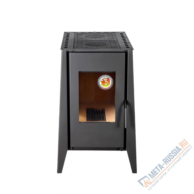 Печь-котел Экокамин Деревенька две конфорки (теплообменники опционно)