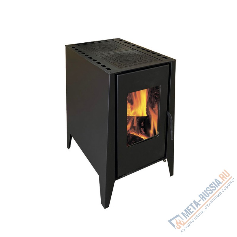 Печь-котел Экокамин Деревенька две конфорки (теплообменники опционно)