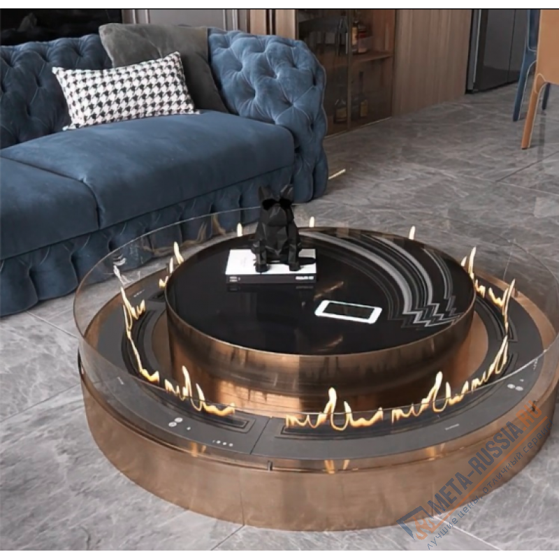 Биокамин автоматический Airtone Andalle Radial 750 Графит