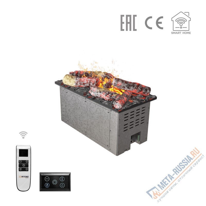 Автоматический паровой электрокамин Airtone Vepo 500 Розовое золото-зеркало