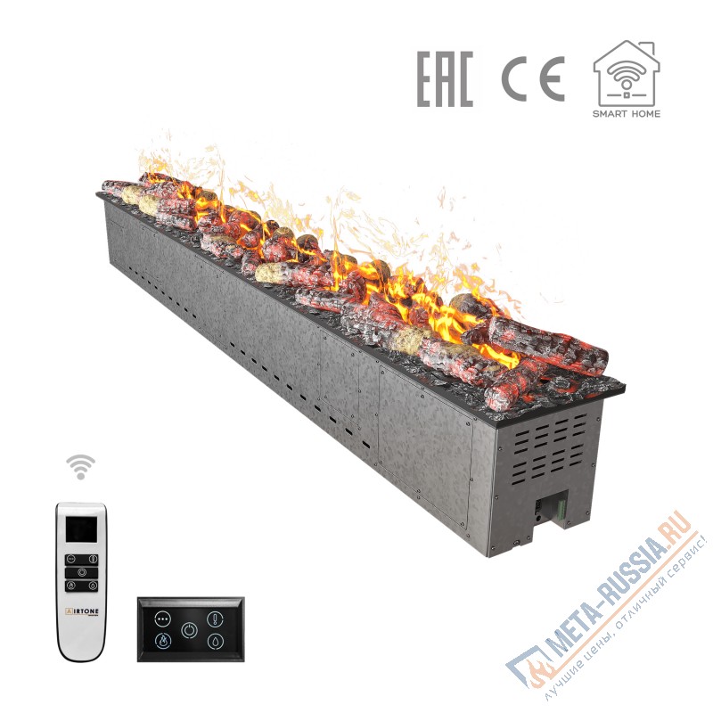 Автоматический паровой электрокамин Airtone Vepo 2000 Розовое золото-зеркало