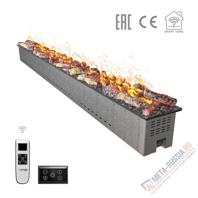 Автоматический паровой электрокамин Airtone Vepo 3000 Розовое золото-сатин