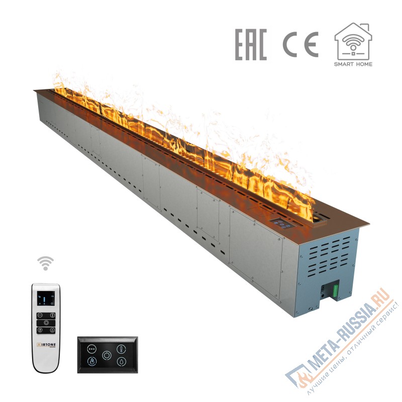 Автоматический паровой электрокамин Airtone Vepo 3000 Розовое золото-зеркало