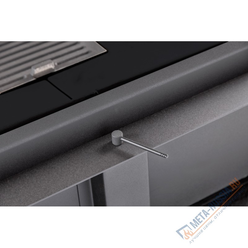 Каминная топка ЭкоКамин ДЕЛЬТА 1200B три стекла принтинг черный шамот TDN1200B