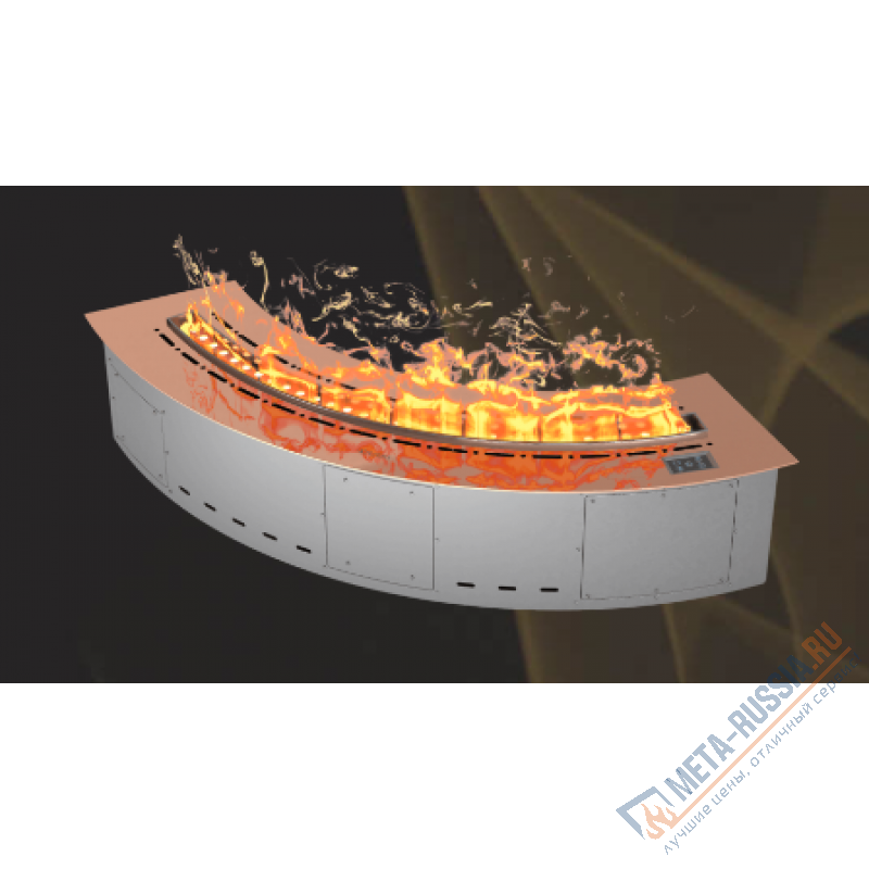 Автоматический паровой электрокамин Airtone Vepo Radial 600 Розовое золото-зеркало