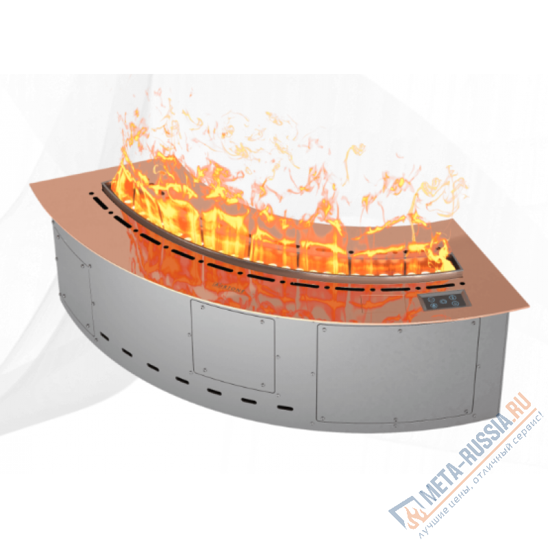 Автоматический паровой электрокамин Airtone Vepo Radial 600 Розовое золото-зеркало